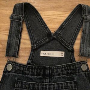 ASOS Overalls black washed jeans oversized.
